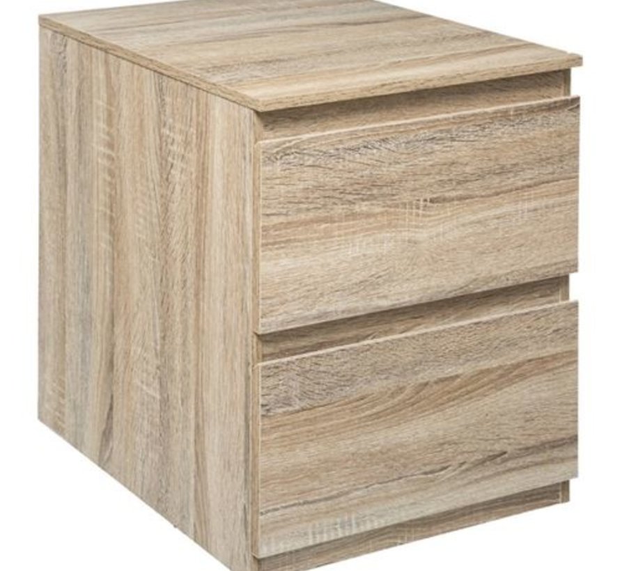 Chest of drawers - Bedside table - 2 drawers - Natural