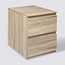Chest of drawers - Bedside table - 2 drawers - Natural