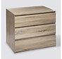 Chest of drawers - Bedside table - 3 drawers - Natural