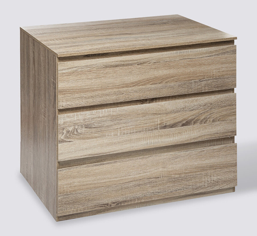 Chest of drawers - Bedside table - 3 drawers - Natural