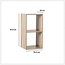 Bookcase - Storage cabinet - 2 compartments - Natural