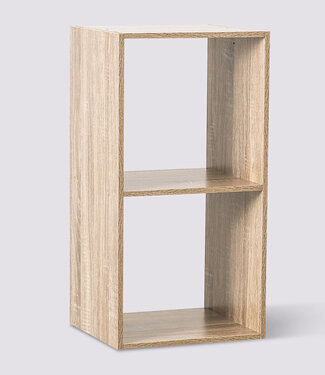  5Five Bookcase - Storage cabinet - 2 compartments - Natural