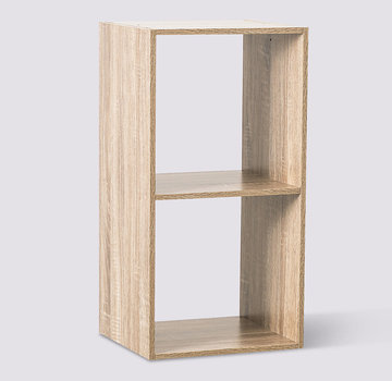  5Five Bookcase - Storage cabinet - 2 compartments - Natural