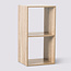 Bookcase - Storage cabinet - 2 compartments - Natural