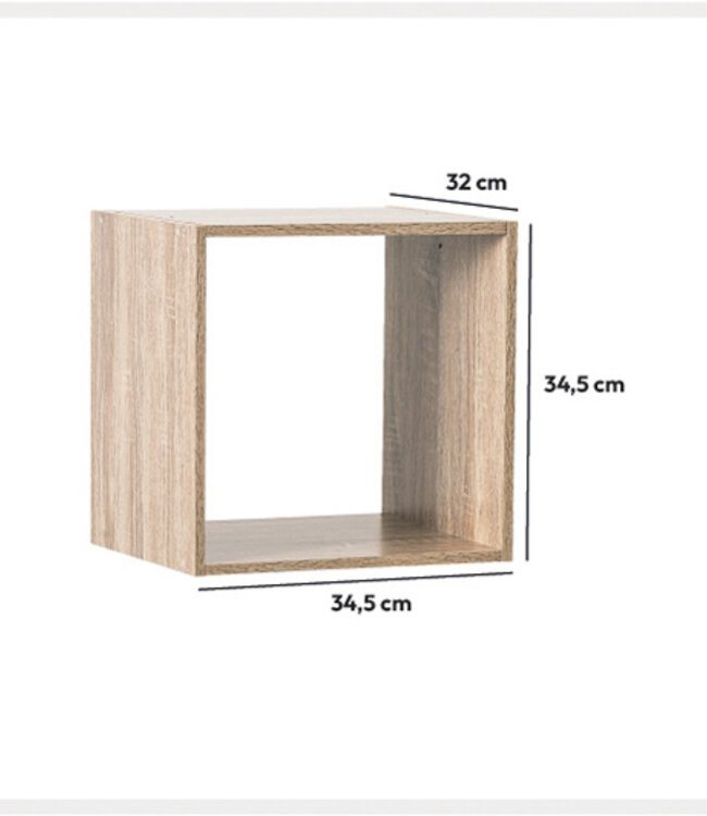 Bookcase - Storage cabinet - 1 compartments - Natural
