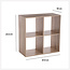 Bookcase - Storage cabinet - 4 compartments - Natural