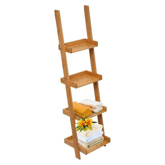 Bamboe handdoekladder  met 4 verdiepingen  - Interieur ladder -5Five