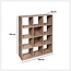 Boekenkast - Opbergkast - Wandkast - 12 Vaks - Naturel