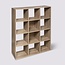 Boekenkast - Opbergkast - Wandkast - 12 Vaks - Naturel