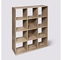 Bookcase - Storage cabinet - Wall cabinet - 12 compartments - Natural