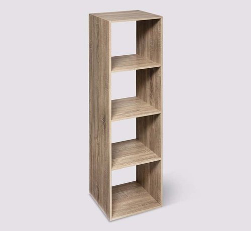 5Five Bookcase - Storage cabinet - Wall cabinet - 4 compartments - Natural