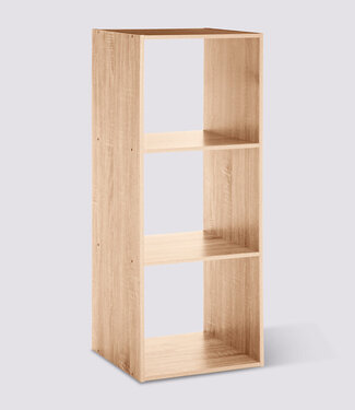  5Five Bookcase - Storage cabinet - Wall cabinet - 3 compartments - Natural