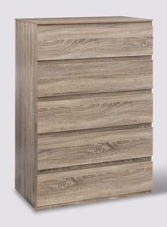  5Five Chest of drawers - Commode - 5 Drawers - Natural