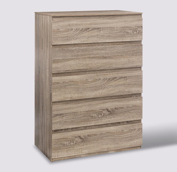  5Five Chest of drawers - Commode - 5 Drawers - Natural