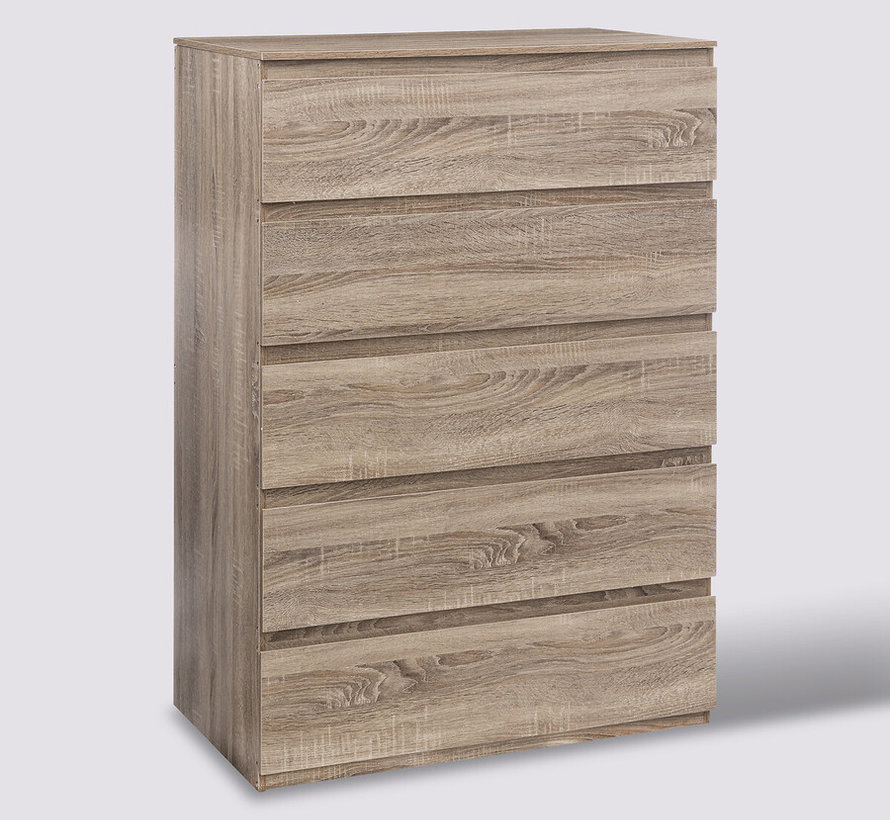 Chest of drawers - Commode - 5 Drawers - Natural