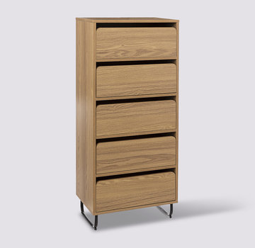  5Five Chest of drawers - Bedside table - 5 drawers - Natural
