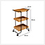 Trolley - With Wheels - 3 Levels - Brown