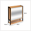 Hoge Kast - Met Spiegel - Naturel