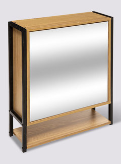  5Five High Cabinet - With Mirror - Natural