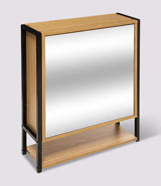  5Five High Cabinet - With Mirror - Natural