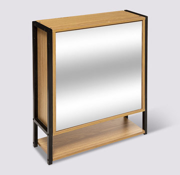  5Five Armoire Haute - Avec Miroir - Naturel