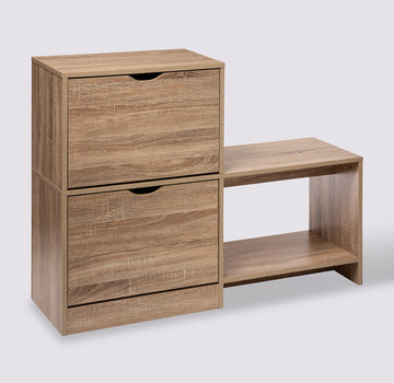  5Five Shoe Cabinet - Bedside Table - With Bench - Natural
