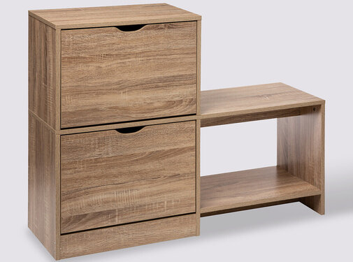  5Five Shoe Cabinet - Bedside Table - With Bench - Natural