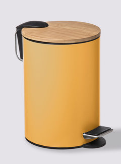 Prullenbakken Trash can - Softclose - 3L - Mustard yellow