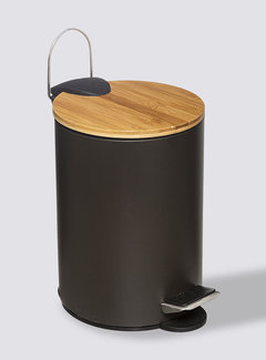  5Five Trash can - Softclose - 3L - Black