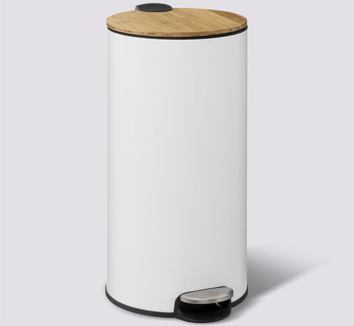 5Five Trash can - Pedal bin - 30L - White