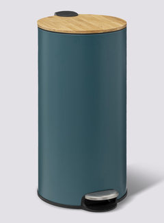  5Five Trash Can - Pedal Bin - 30L - Petrol Blue