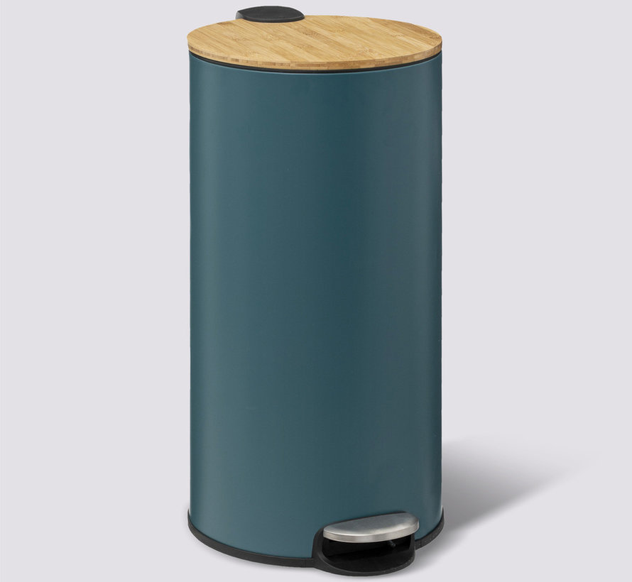 Trash Can - Pedal Bin - 30L - Petrol Blue