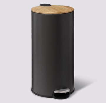  5Five Trash can - Pedal bin - 30L - Black