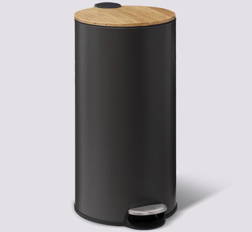 5Five Trash can - Pedal bin - 30L - Black