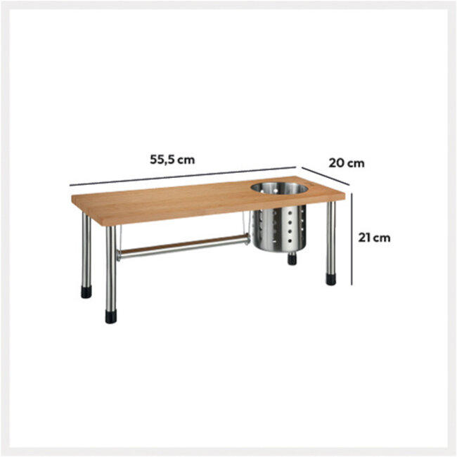 Kitchen rack - Gourmet - 3-in-1 Multifunctional - Natural