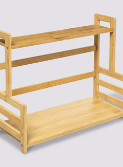  5Five Kitchen rack - Bottle rack - 2 Levels - Natural