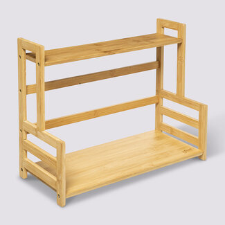  5Five Keukenrek - Flessenrek - 2 Niveaus - Naturel