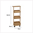 Trolley - met Wieltjes - 85.5cm - Naturel