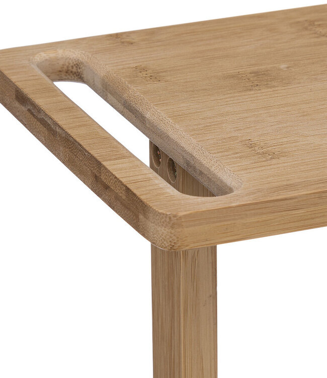 Trolley - met Wieltjes - 85.5cm - Naturel