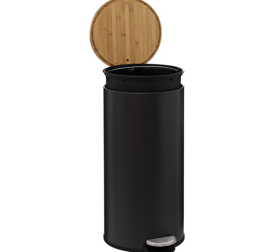 Trash can - Pedal bin - 30L - Black