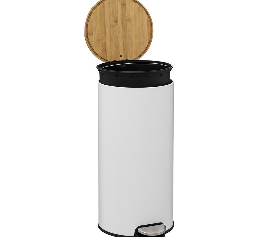 Trash can - Pedal bin - 30L - White