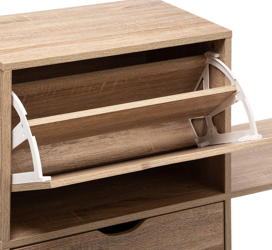 Shoe Cabinet - Bedside Table - With Bench - Natural