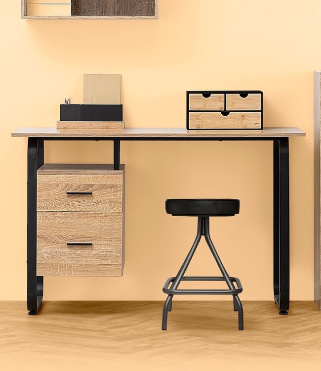 Bureau - Met 2 Lades - Naturel