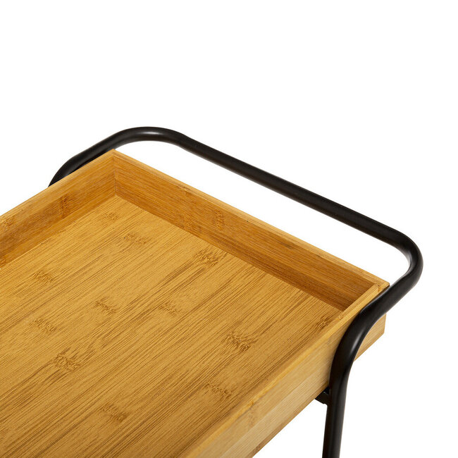 Trolley - Met Wielen - 3 Niveaus - Bruin