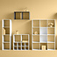 Bookcase - Storage cabinet - Wall cabinet - 4 compartments - Natural