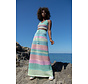 Long Top and Skirt - Colorful - Pistachio