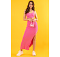 Long Skirt - Pencil Skirt - Pink