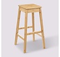 Tabouret de Bar Haut en Bambou - 75cm