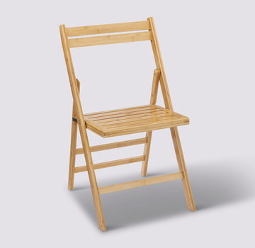  5Five Bamboo Folding Chair - 46cm x 44cm x 78cm