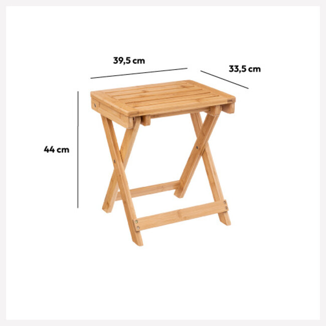 Foldable Stool - 39.5cm x 33.5cm x 44cm